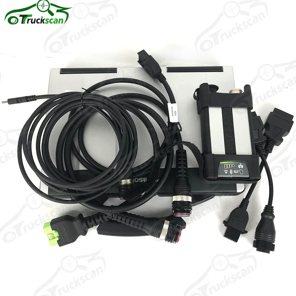

Оригинальный Vocom 2 88830400 Для VOCOM II VCADS PRO Premium Tech Tool PTT 2.8.150 dev2tool VOCOM 2 диагностический инструмент CF53Ноутбук