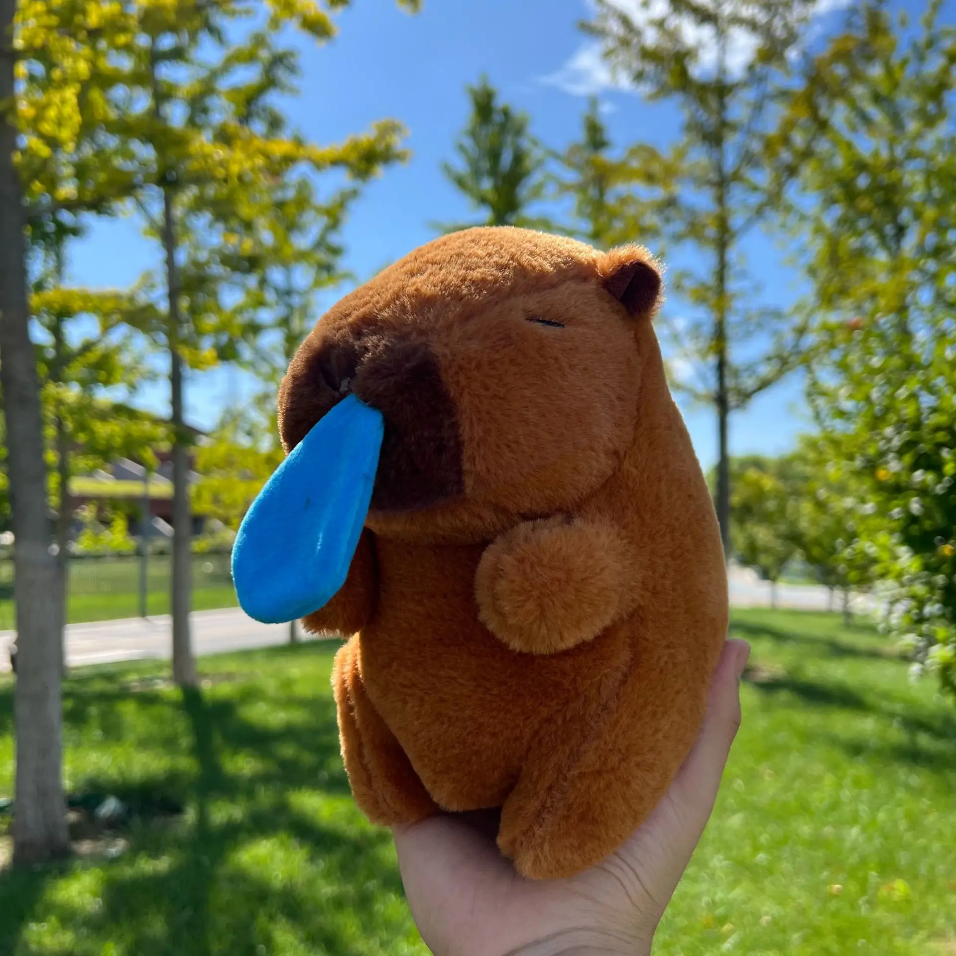 Neue 23 cm Capybara Plüsch Spielzeug Simulation Capibara Anime Flauschige Spielzeug Nette Weiche Kuscheltiere Puppe Plüsch Weihnachten Geschenke für