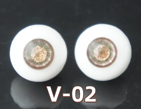V Series New Arrival BJD Glass Eyes Size 6MM 8MM 10MM 12MM 14MM 16MM 18MM 20CM Hand Made Doll Eyeballs Round Eyes With Handle