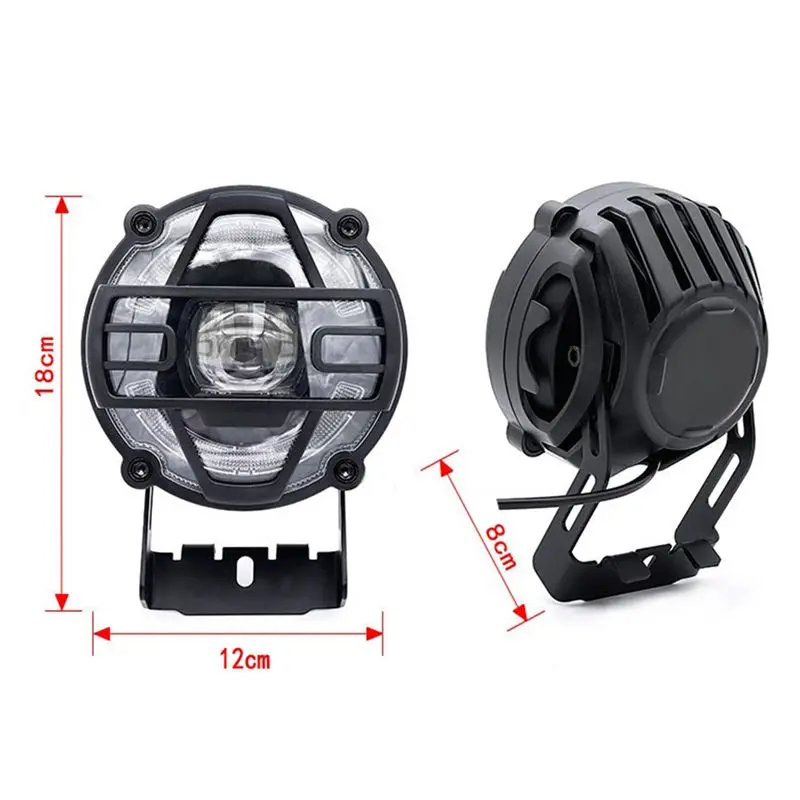NEW HOT In Stock-E-Bike Headlights 36V 48V Electric Bicycle Horn Light Waterproof Aluminium Alloy Head Light Night Riding Front