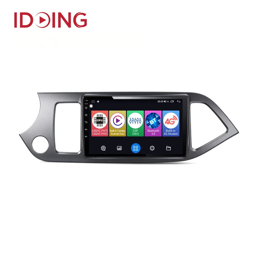 Idoing 9 inch Android Car Radio for Kia Picanto Morning 2011-2016 GPS Navigation Carplay Android Auto Stereo Video Player