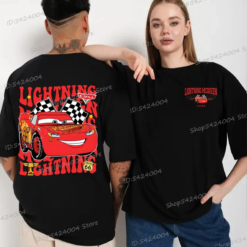 خمر سيارة طباعة تي شيرت القطن الكرتون موضة قصيرة الأكمام الشارع الشهير الرجال النساء سيارة عاشق أنيمي تي شيرت الجولة الرقبة التي شيرت