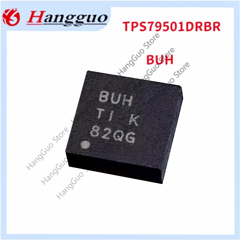 5 pçs/lote Original e novo TPS79501DRBR TPS79501 SON8 Serigrafia BUH Estabilizador de Tensão Linear IC Chip