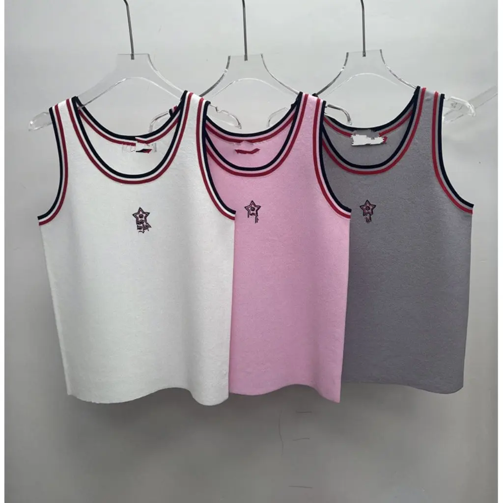 

Women's Ice Silk Thin Knit Top Vest Colorful Summer Fashion Versatile Open Cardigan Clothing