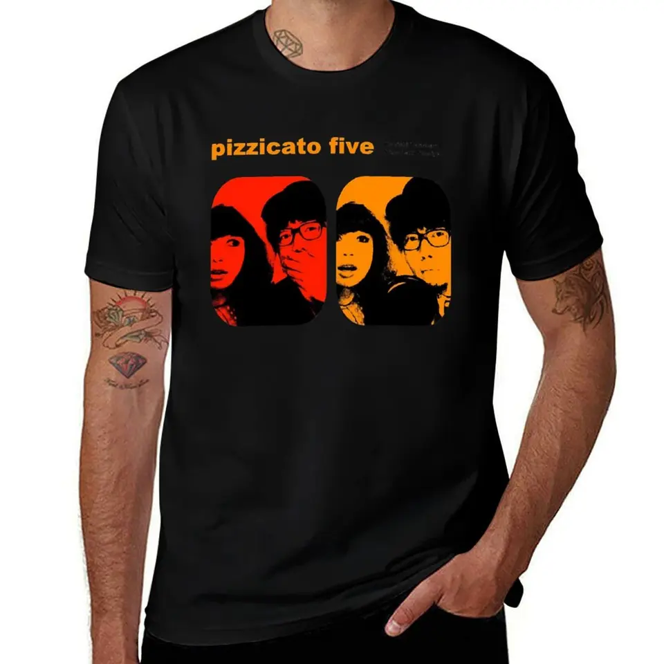 PIZZICATO FIVE ブラック Tシャツ L Pizzicato Five promotional T-Shirt T-shirts oversize sports fans