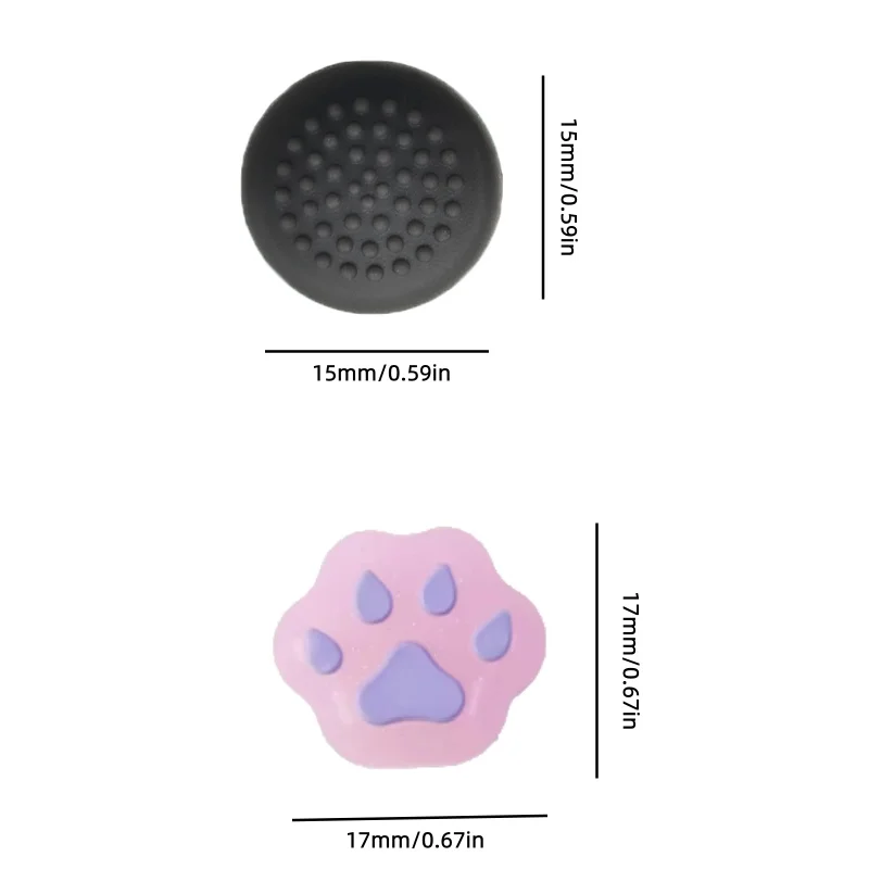 XR00 2pcs Soft Silicone Thumb Grip Cover Cap for Meta Quest3 for Oculus Quest 2 for Pico4 VR Accessories Meta Quest 3S