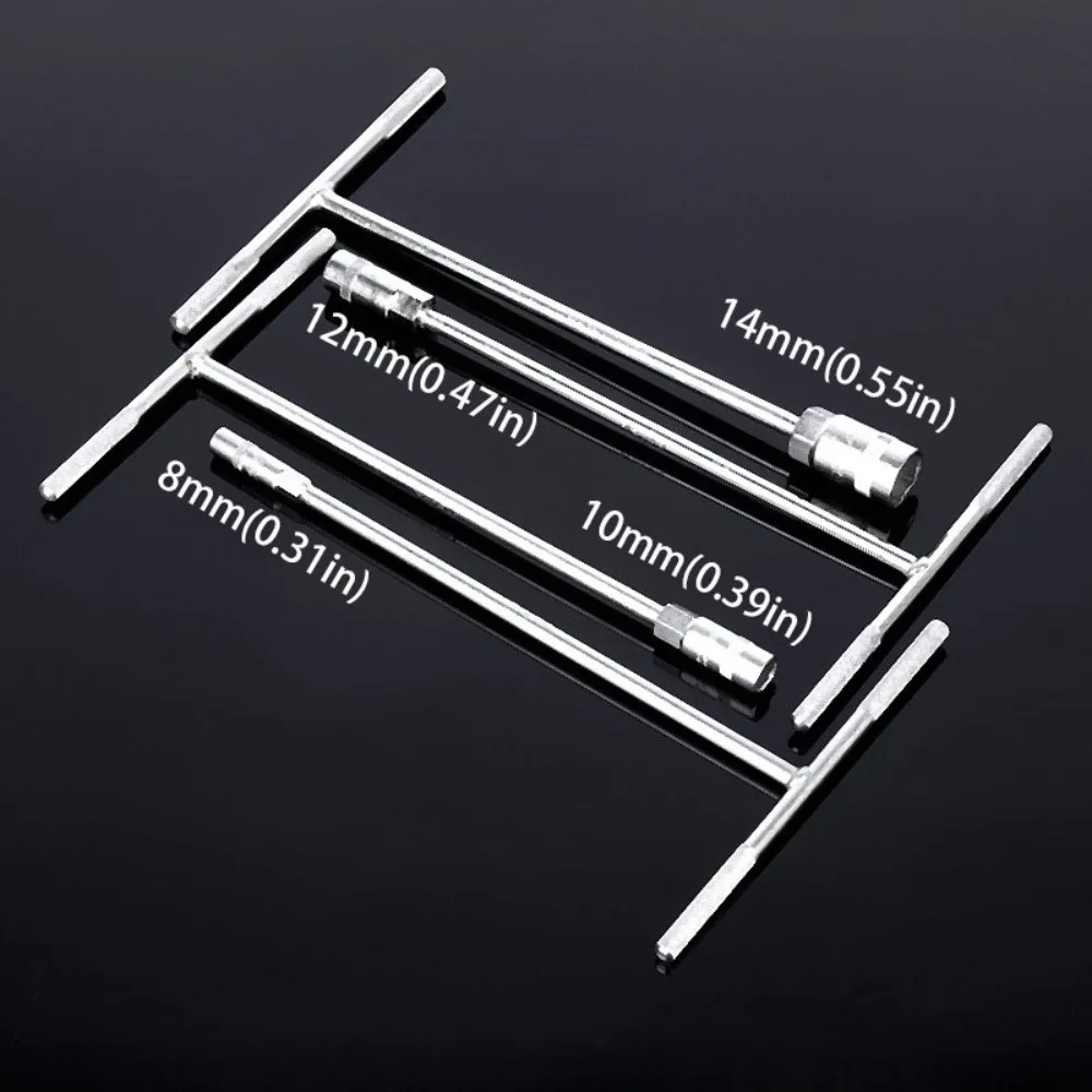 

Высококачественный стальной торцевой ключ Т-образного типа CR-V, стальная нескользящая ручка, шестигранный торцевой ключ, универсальная головка, удлиненная конструкция