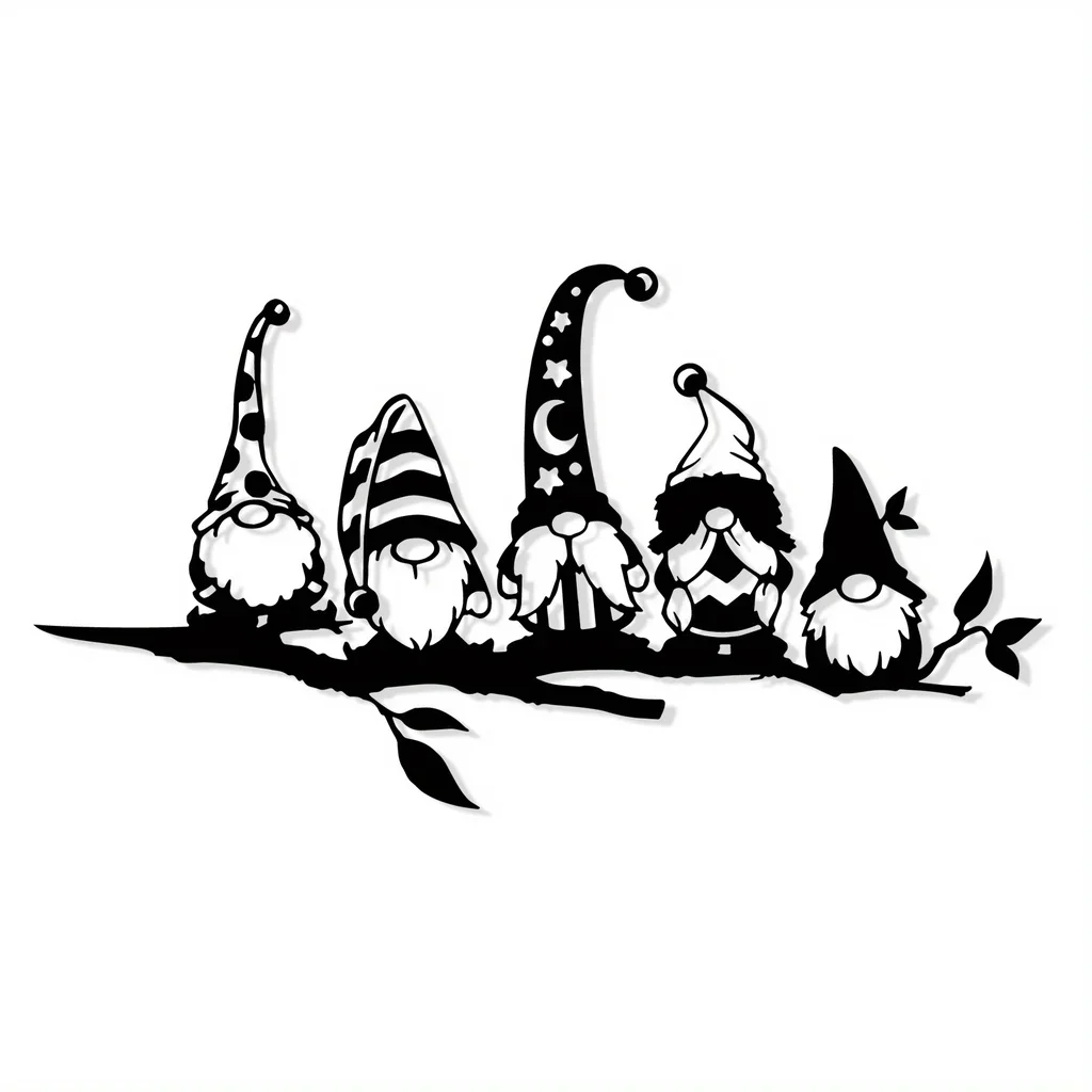 CIFBUY Add a Magical Touch to Your Garden with this 1pc Metal Branch Garden Gnome Mushroom Decoration for Garden Party Decor