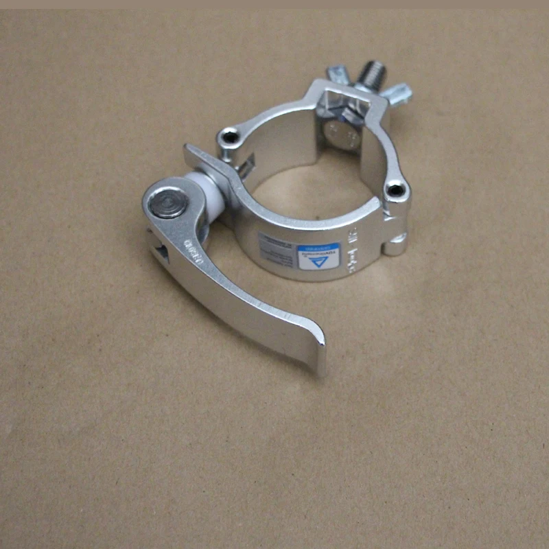 8pcs Universal Truss Clamp Quick Realease Aluminum Coupler Stage Light Fixture Hanger Heavy Duty 100kg Fits 50mm Pipe DJ Lights