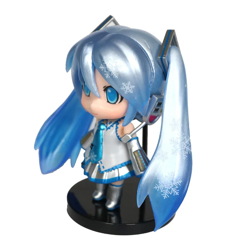 Anime Neue Hatsune Miku Mini Figur Zubehör Kawaii Rosa und Grün Hatsune Hause Desktop Dekoration Erwachsene Spielzeug Ornamente