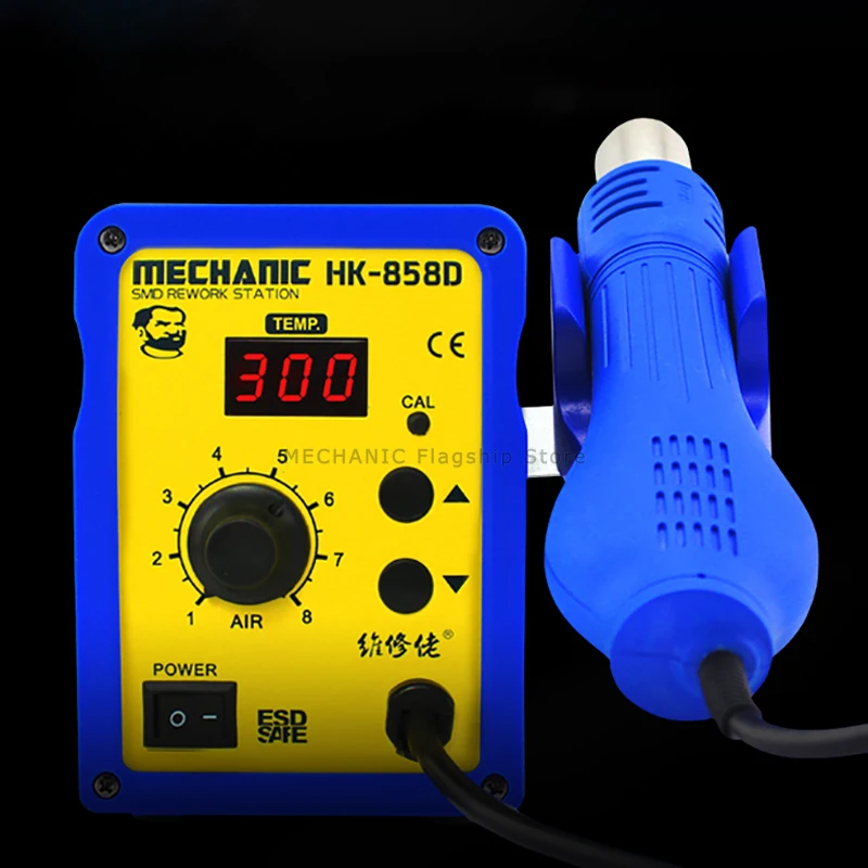 Hot Air Gun  MECHANIC HK-858D Lead Free Soldering Station 650W LED Digital Display Heat Gun Antistatic Desoldering Station