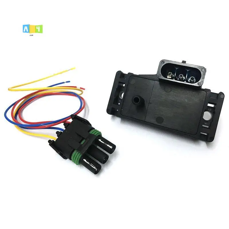 

A04E-5X 3 Bar Map Manifold Absolute Pressure Sensor Turbo Boost Wire Plug Pigtail 12223861 For Cadillac Pontiac