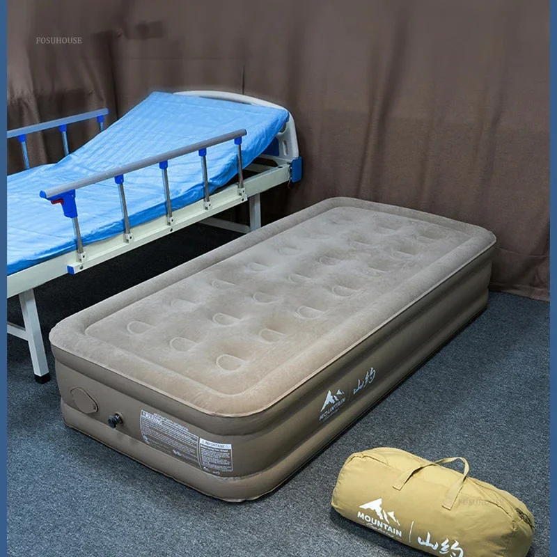 Modern Plastic Folding Beds for Guest Rooms Automatic Inflatable Convenient Beds Personalized Simple Folding Beds for Hospital