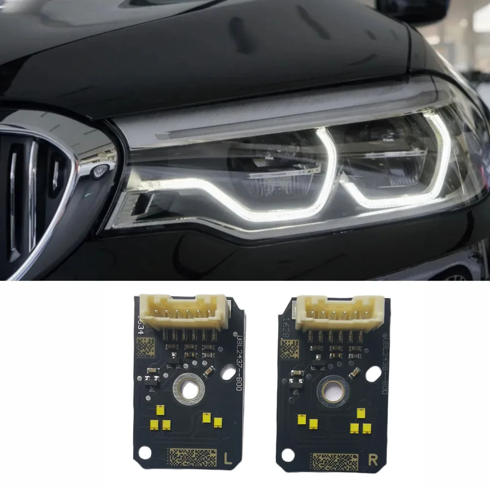 

Белые платы DRL для BMW 5 серии G30 530i G32 GT F90 M5 2017-2020 годов выпуска, адаптивные светодиодные фары Angel Eyes 63117214939 63117214940