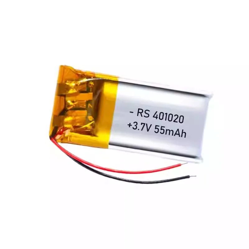 Brand New 401020 Rechargeable Li-Po Battery 3.7V 55mAh for Watch Beauty Equipment Bluetooth Earphones Smart Watch Selfie Stick