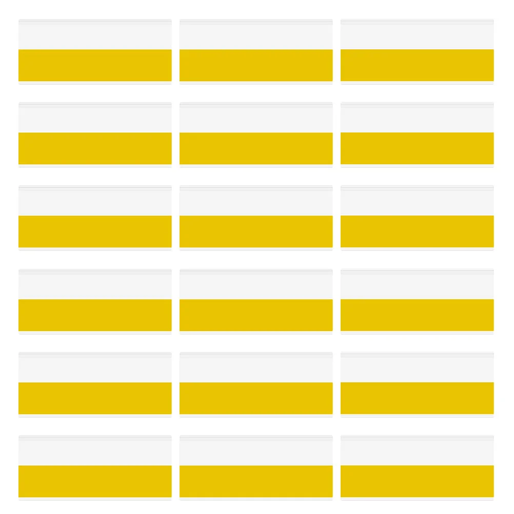 

30Pcs Clear Plastic Price Tag Strip Strong Adhesion for Shelf Replace Sign Holder Stands Retail Use