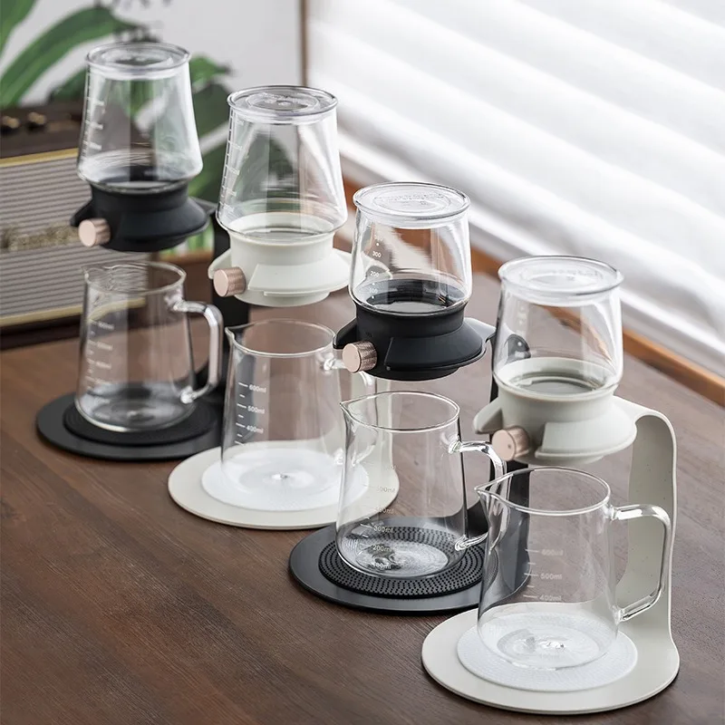 Tea Pot Smart Pot New Chinese  Cold Brew Glass  Set New Chinese Set Ice Drop Lazy Tea
