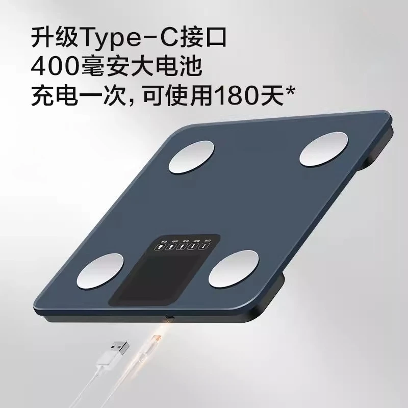 

Перезаряжаемые умные весы для жира в организме, точный вес и измеритель BMI с большим дисплеем