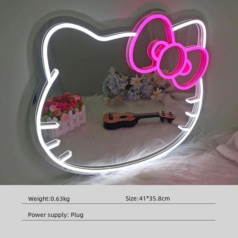 Creative Animal Shape Mirror Neon Light Signs Home Decoration Led Neon Mirror Christmas Atmosphere Wall Decor Lamp Bar Led Sign