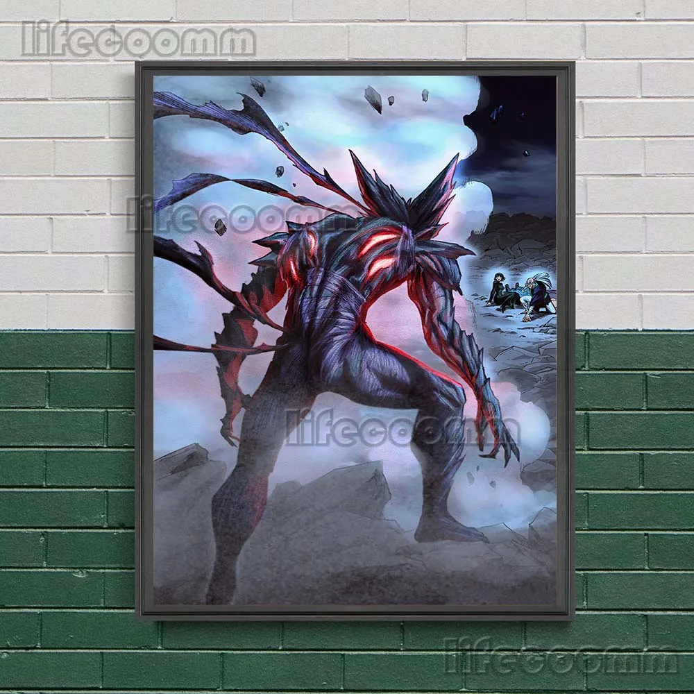 Hero Hunter Garou One Punch Superman Animation Art Poster And Prints Home Decor The Strongest Villain Wall Art Canvas Painting