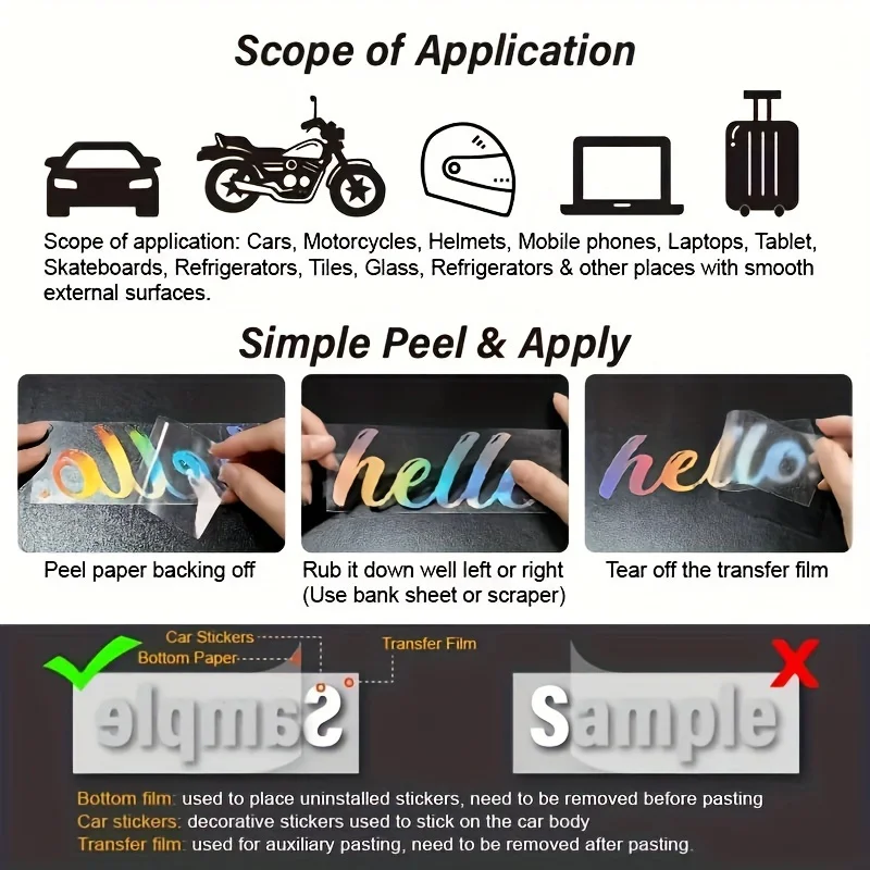 4 قطعة/المجموعة ملصقات السيارات الرياضية المتدرجة قزحي الألوان تصميم لاصق الشارات لديكور عجلة السيارة المحمول #6