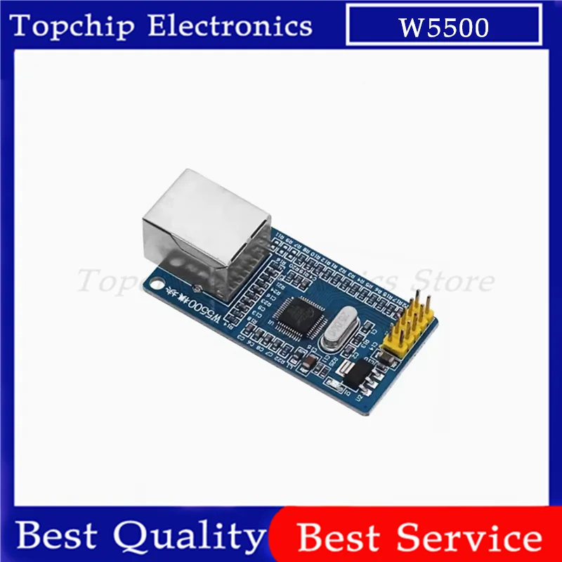 Apoio do módulo da rede do LAN, protetor dos ethernet W5500, programa do microcontrolador, 32k Bytes, SPI, 3.3V, 5V, sobre W5100, IP do TCP, 51, STM32