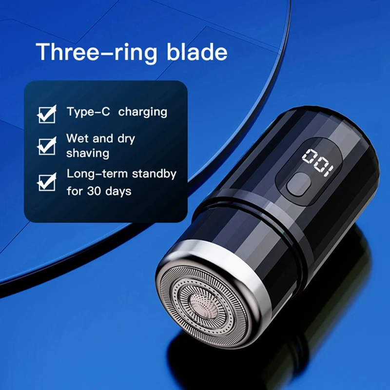 M14K-Mini Electric Shaver Portable USB Rechargeable Shaver Pocket Travel Shaver Washable Portable Cordless Trimmer