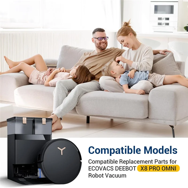 AT28 互換 ECOVACS Deebot X8 Pro Omni 用、ECOVACS Deebot X8 Pro Omni 真空アタッチメント & ブラシ用アクセサリーキット