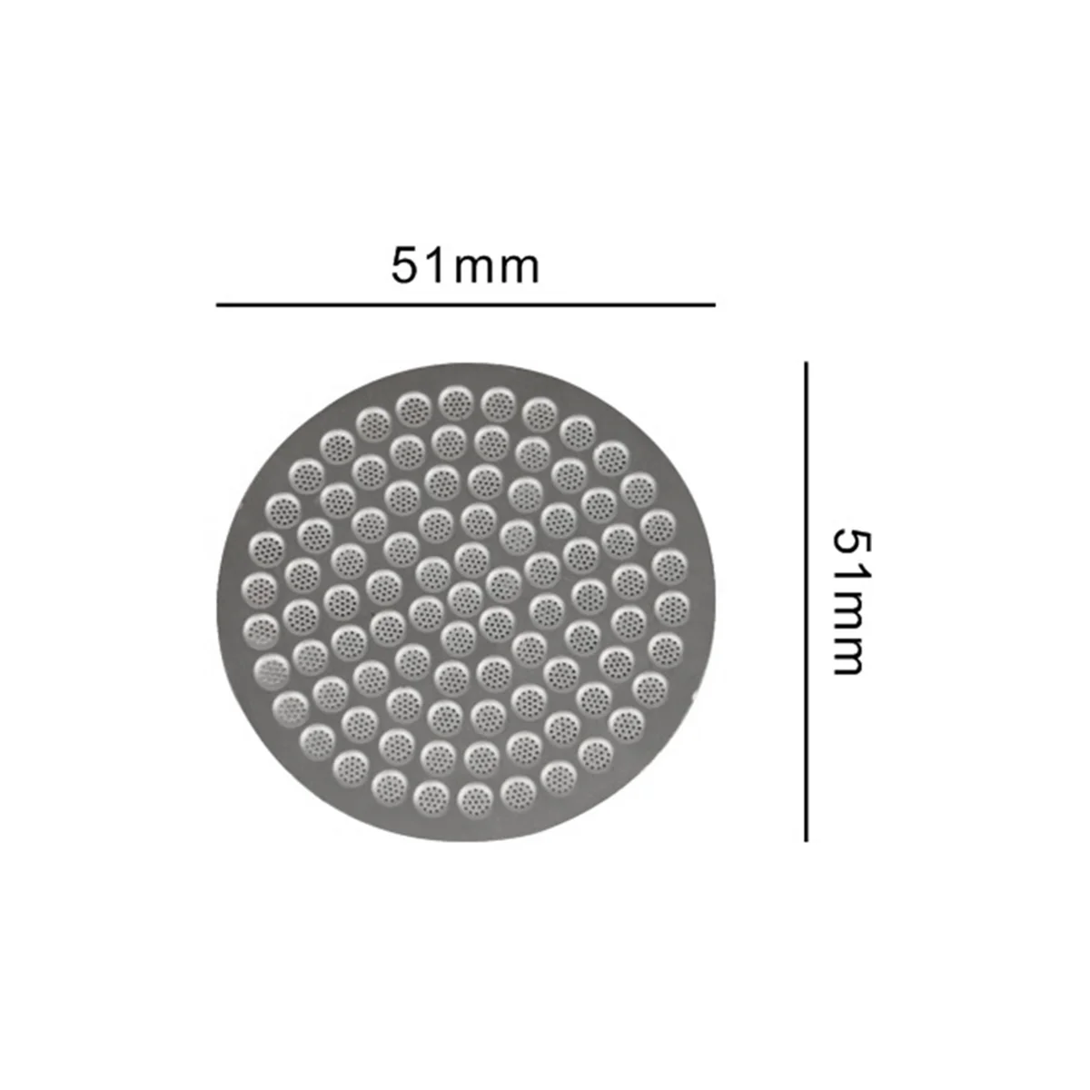 A61T-Filtri per macchina da caffè riutilizzabili con schermo per dischi da caffè Filtri per macchina da caffè a rete 51 mm
