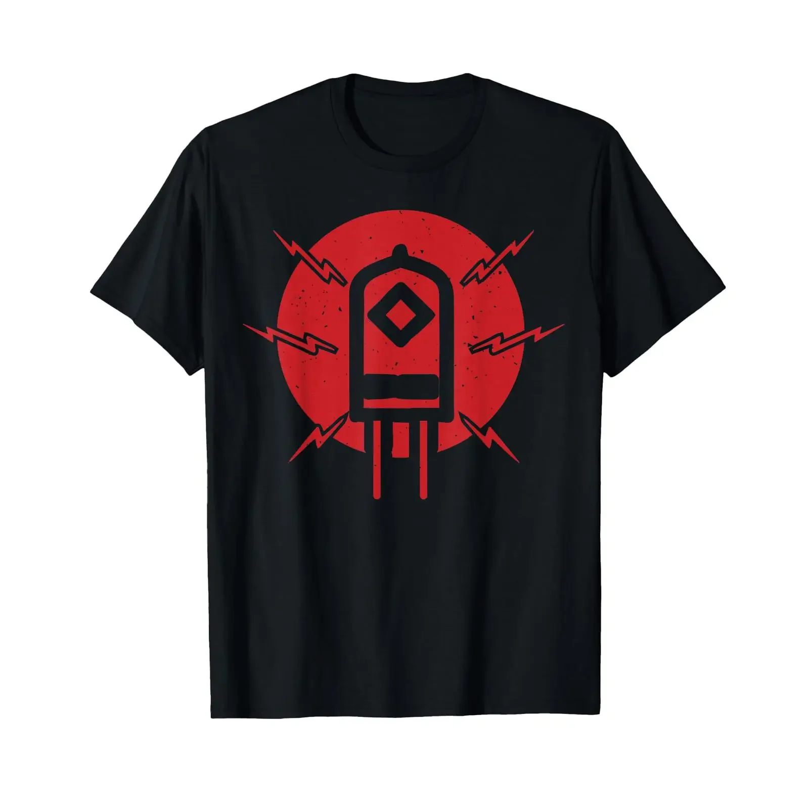 Vacuum Tube Guitar Amplifier Analog Hi Fi Amplifiers T Shirt vintage Washed Comfortable Stretched Stylish Breathable fashion