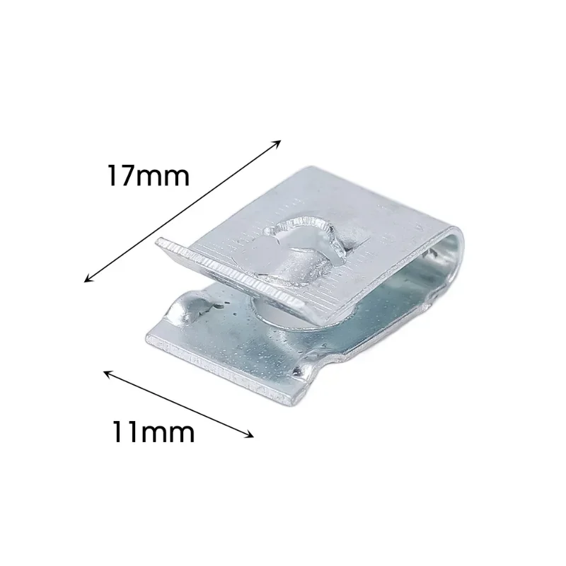 Metal U-clips for M4 and M5 Screws Car Bumper Fender Trim Panel Fastener U-shaped Self Tapping Screws Clamp Parts