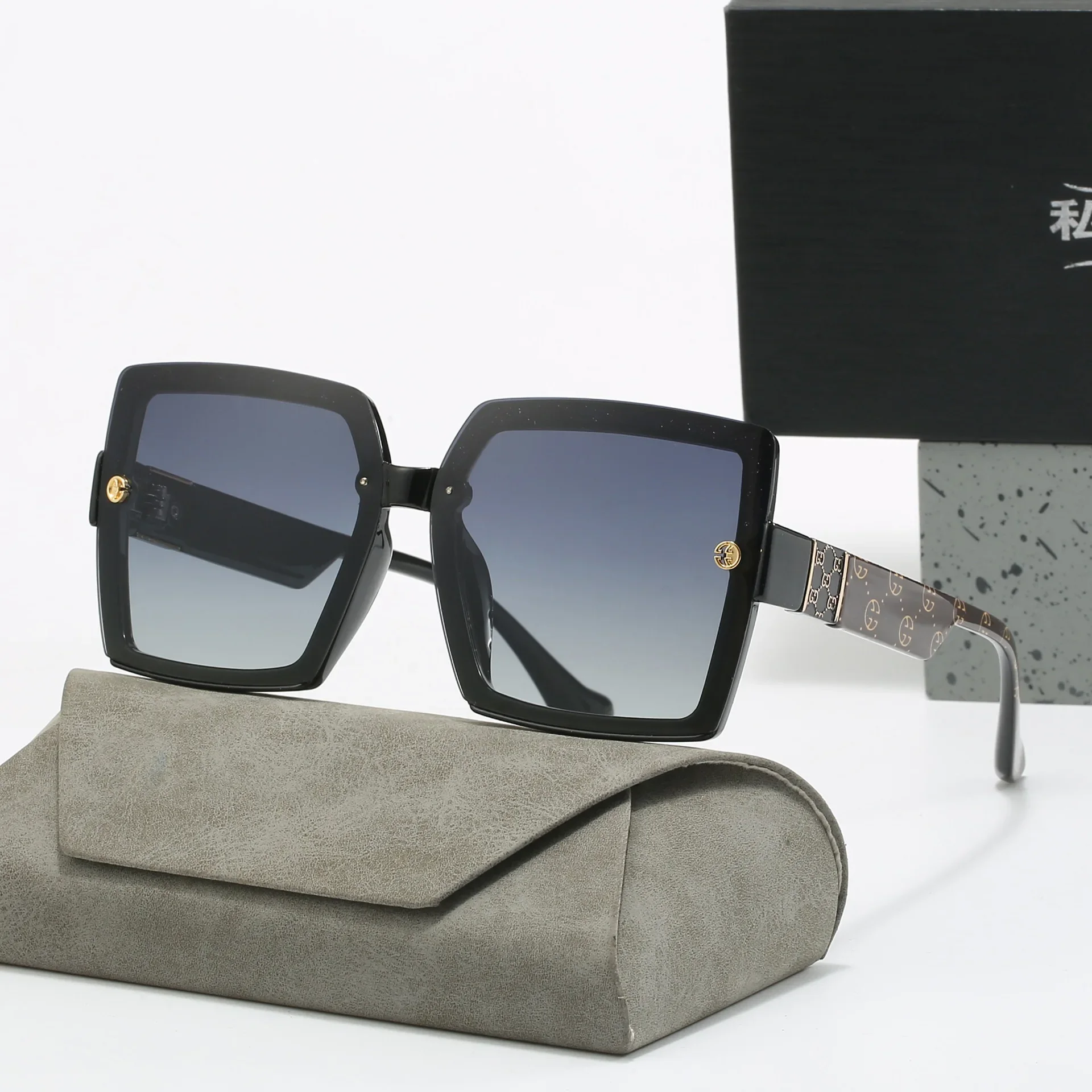 VAKA Moda Polarizzata Designer di Marca Occhiali da sole da donna Occhiali da sole quadrati oversize da donna UV400 Occhiali da sole alla moda