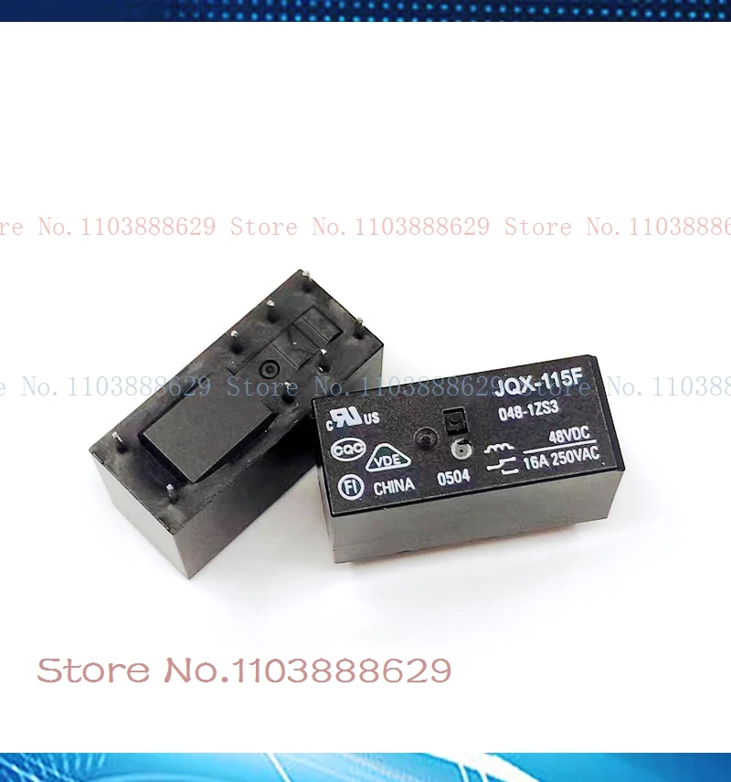 JQX-115F 048-1ZS3 48VDC 16A DIP-8 HF115F