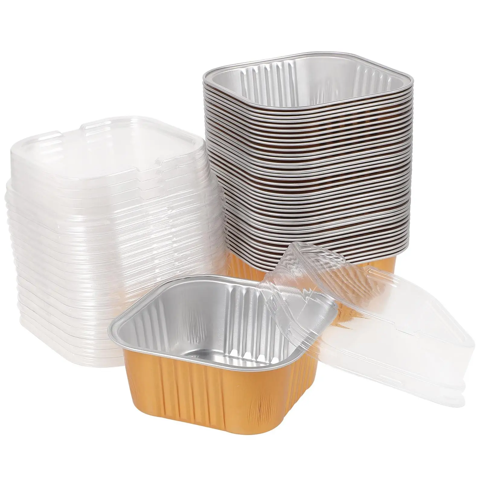 

Chocolate Cake Wedding Boxes Barbecue Thickened Food Container Baking Foil Disposable Aluminum Containers Thickened Food