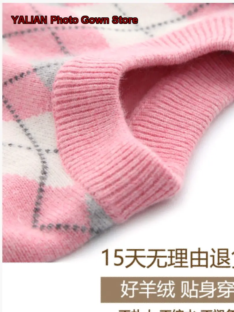 Girls Pullover Sweater Kids Autumn Winter Extra Soft Cashmere Knit Thickened Base Layer Top Older Kids
