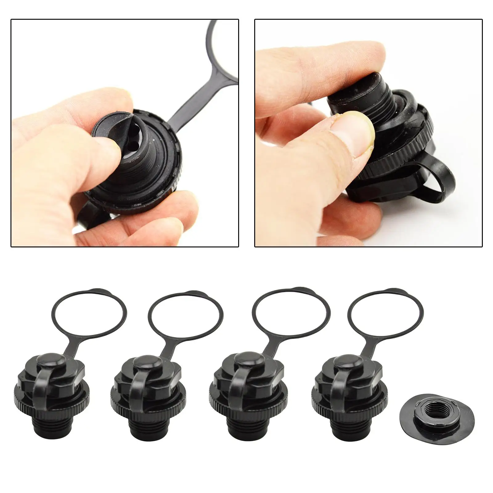 22mm Air Valve Kayak Raft Inflatable Boat Spiral Boston Valve for Rubber Dinghy