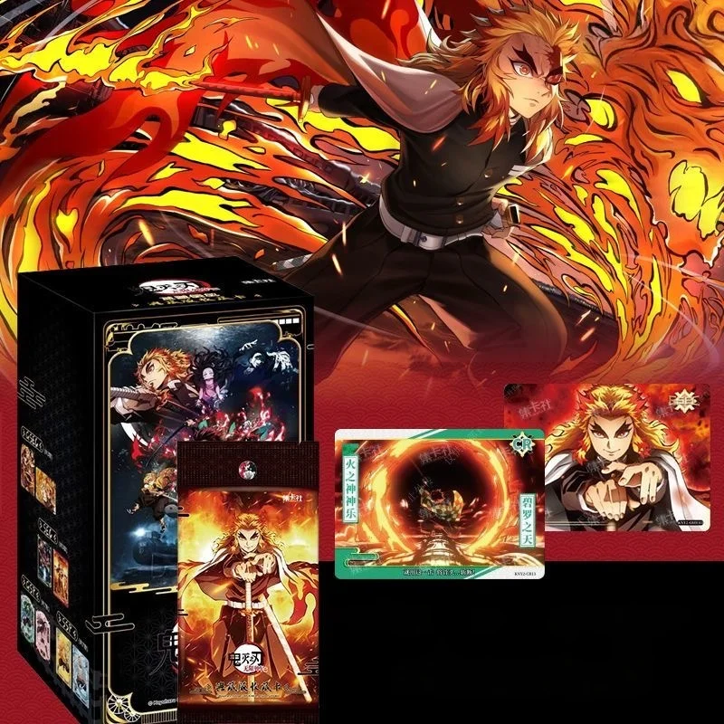 

Новые оригинальные карты «Убийца демонов» Бесконечный поезд Карта SSP Алмазная редкая карта Танджиро Камадо Незуко Коллекционная карта персонажей