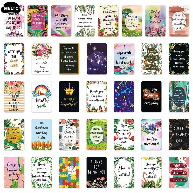 72 Pcs/PACK  Positive Affirmation Cards Inspirational And Encouragement Cards For Women Men Daily Affirmations Cards