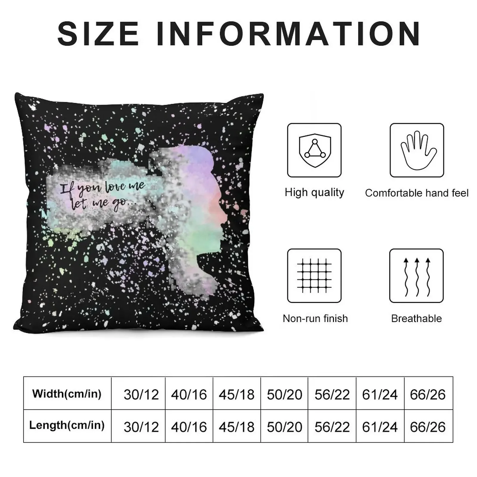 If you love me rainbow splatter paint Throw Pillow Decorative Sofa Cushion Luxury Pillow Case sleeping pillows pillow