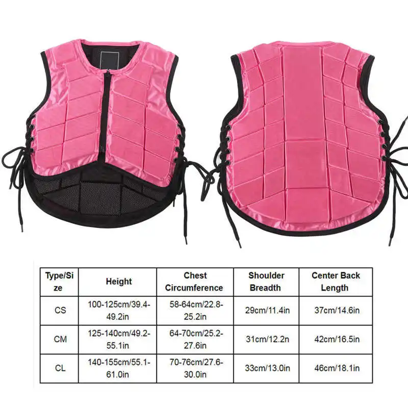 Children Equestrian Vest Kids Safety Horse Riding Vest Equestrian Protective Gear Shock Absorption Waistcoat Horse Rider