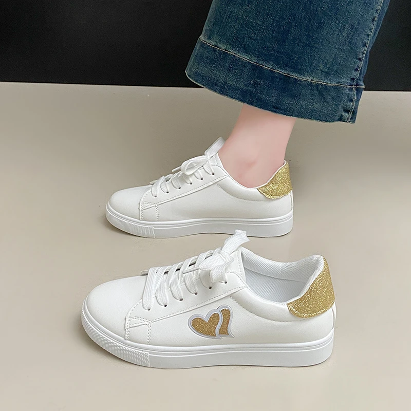 Schuhe Weibliche 2025, PU frauen Vulkanisieren Schuhe Heißer Verkauf Frauen Turnschuhe Niedrigen Absatz Spitze Up Outdoor Walking Damen Casual schuhe