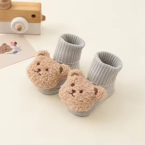 Cute Cartoon Bear Baby Socks for Boy Girl Winter Soft Cotton Anti Slip Soled Newborn Toddler Sock Kids Thicken Socken Warm Socks - Image 10