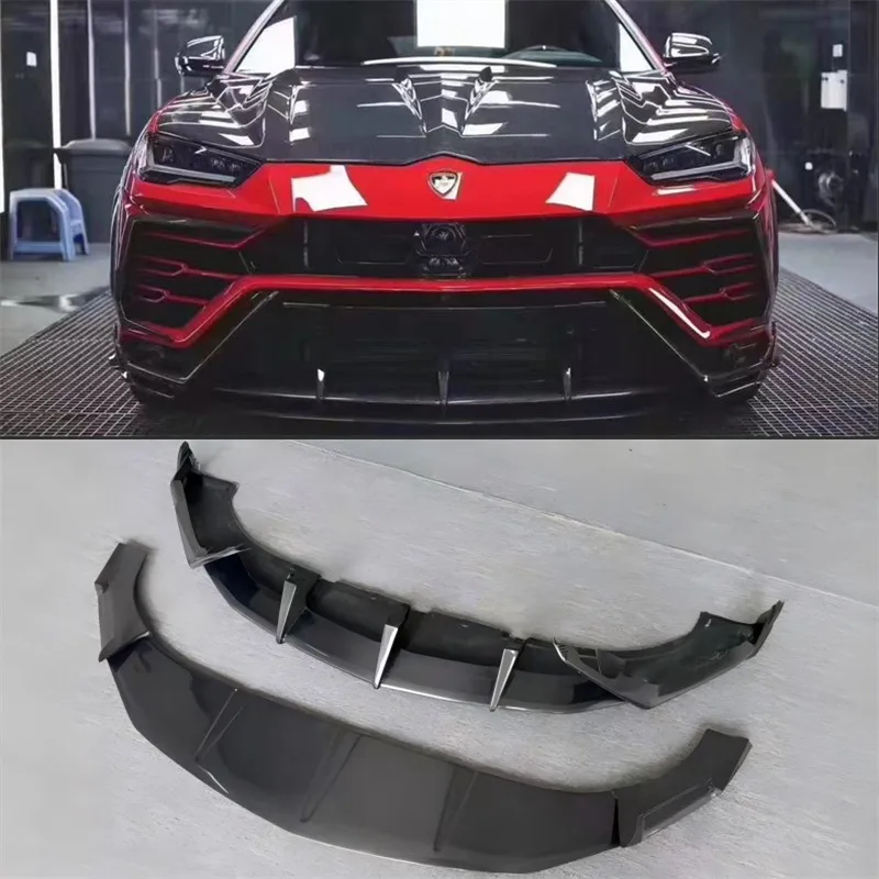

For Lamborghini URUS Real Dry Carbon Fiber Front Lip Front Bumper Lower Lip Under Spoiler Splitter Body Kit