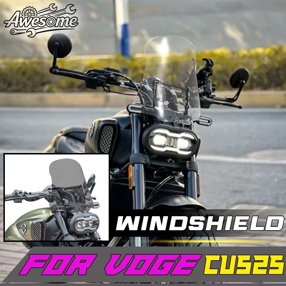 For VOGE CU525 Front windshield for cu525 525 cu transparent deflector