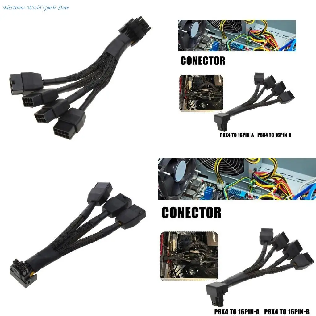 A3PD Power Supply 8pin Adapter Line 3x8pin 4x8Pin to 16Pin 12+4 for RTX4090 RTX4080