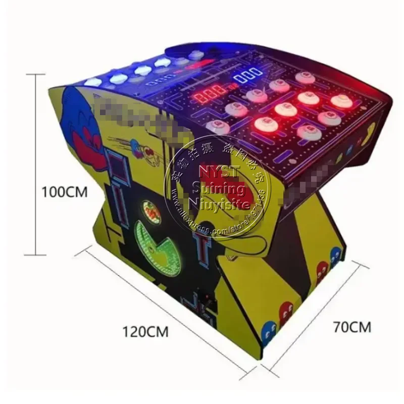 

Pan Man Kids Play Catch the Light 2-Player Bean жетон с монетоприемником, развлекательный центр, классический ретро-аркадный игровой автомат