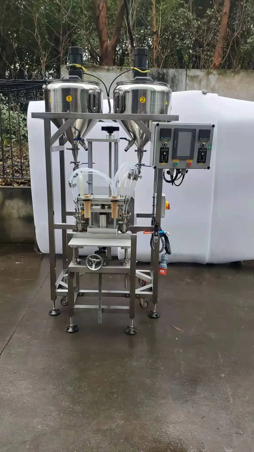 High Precision Servo Hot Filler | TODF-200S Dual Color Wax/Lipstick Heated Mixing Filling System