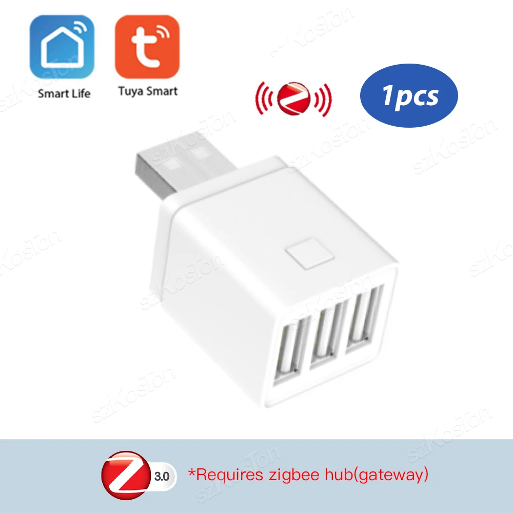 Tuya WiFi/Zigbee Smart USB Adapter Stecker 1/2/3 Gang Smart Leben APP Timing DIY EIN/AUS Controller Funktioniert mit Alexa Google Hause