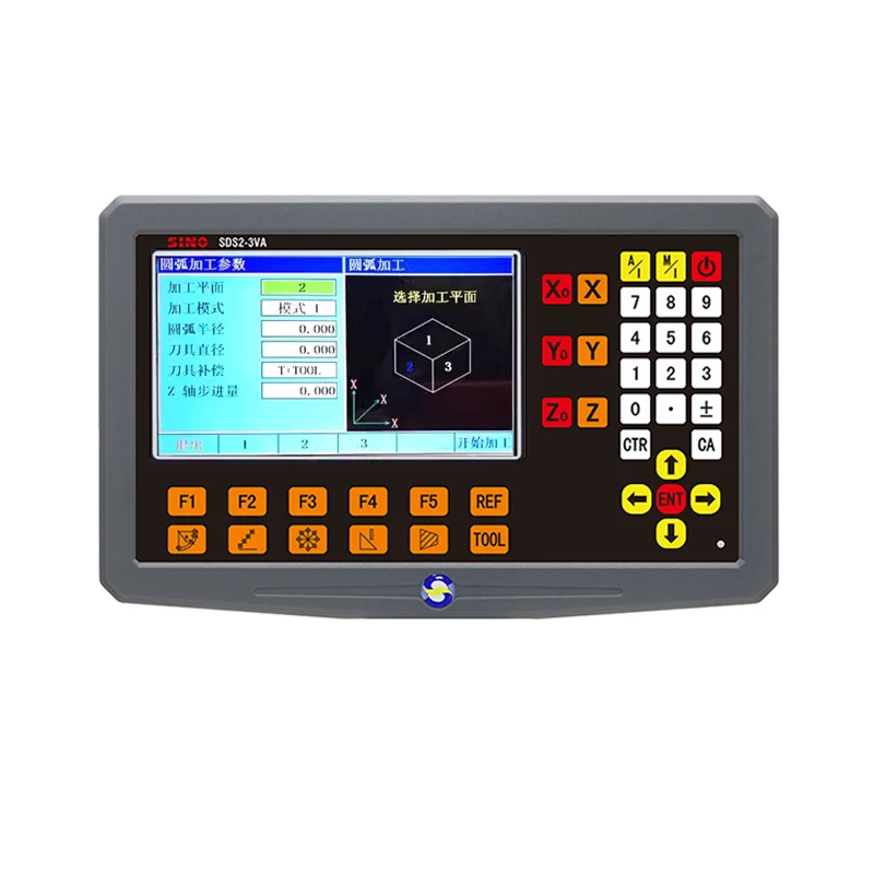 SINO SDS2-3VA مجموعة 3 محاور LCD DRO Kit KA-300 KA-500 قراءات رقمية زجاج مقياس خطي التشفير لطاحونة المخرطة KA300