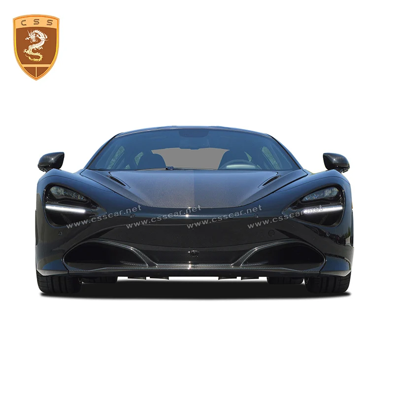 CSSYL NEW 720s Dry Carbon Fiber OEM Vehicle Engine Hood For McLaren 720s Spider Coupe Original Car Engine Bonnet Styling 2017-on